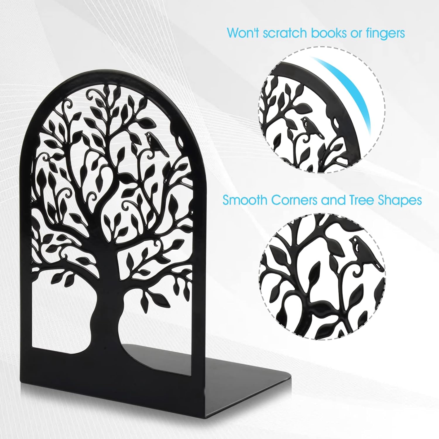 Bookends for Shelves, Stopper for Heavy Books, Bookends for Books - 6.5 Bookends for Shelves, Stopper for Heavy Books, Bookends for Books - 6.5